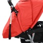 vidaXL Carrito para 2 niños tandem de acero rojo y negro vidaXL Carrito para 2 niños tandem de acero rojo y negro