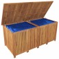 vidaXL Caja de almacenaje de jardín madera maciza acacia 175x80x75 cm