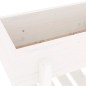 vidaXL Arriate elevado de jardín madera maciza pino blanco 101x30x69cm vidaXL Arriate elevado de jardín madera maciza pino blanco 101x30x69cm