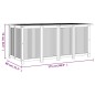vidaXL Caja de almacenaje de jardín madera maciza acacia 175x80x75 cm
