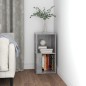 vidaXL Mueble de esquina madera de ingeniería gris 33x33x67 cm vidaXL Mueble de esquina madera de ingeniería gris 33x33x67 cm