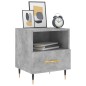 vidaXL Mesita noche 2 uds madera ingeniería gris hormigón 40x35x47,5cm vidaXL Mesita noche 2 uds madera ingeniería gris hormigón 40x35x47,5cm