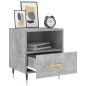vidaXL Mesita noche 2 uds madera ingeniería gris hormigón 40x35x47,5cm vidaXL Mesita noche 2 uds madera ingeniería gris hormigón 40x35x47,5cm
