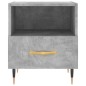 vidaXL Mesita noche 2 uds madera ingeniería gris hormigón 40x35x47,5cm vidaXL Mesita noche 2 uds madera ingeniería gris hormigón 40x35x47,5cm