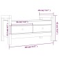 vidaXL Banco de recibidor madera maciza de pino negro 80x40x43 cm