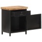 vidaXL Mesita de noche de madera maciza de mango rugosa 40x30x52 cm vidaXL Mesita de noche de madera maciza de mango rugosa 40x30x52 cm