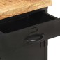 vidaXL Mesita de noche de madera maciza de mango rugosa 40x30x52 cm vidaXL Mesita de noche de madera maciza de mango rugosa 40x30x52 cm