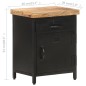 vidaXL Mesita de noche de madera maciza de mango rugosa 40x30x52 cm vidaXL Mesita de noche de madera maciza de mango rugosa 40x30x52 cm
