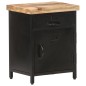 vidaXL Mesita de noche de madera maciza de mango rugosa 40x30x52 cm vidaXL Mesita de noche de madera maciza de mango rugosa 40x30x52 cm