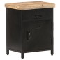 vidaXL Mesita de noche de madera maciza de mango rugosa 40x30x52 cm vidaXL Mesita de noche de madera maciza de mango rugosa 40x30x52 cm