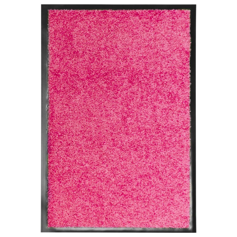 vidaXL Felpudo lavable rosa 40x60 cm vidaXL Felpudo lavable rosa 40x60 cm