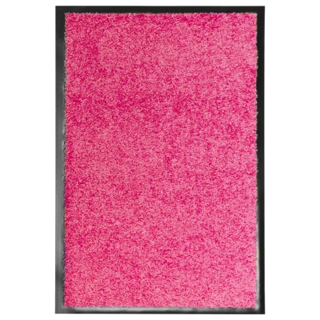 vidaXL Felpudo lavable rosa 40x60 cm