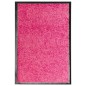 vidaXL Felpudo lavable rosa 40x60 cm vidaXL Felpudo lavable rosa 40x60 cm