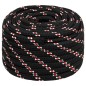 vidaXL Cuerda de barco polipropileno negra 20 mm 50 m vidaXL Cuerda de barco polipropileno negra 20 mm 50 m