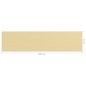 vidaXL Toldo para balcón HDPE beige 75x300 cm