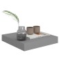 vidaXL Estantes flotantes de pared 2 uds MDF gris 23x23,5x3,8 cm