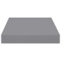 vidaXL Estantes flotantes de pared 2 uds MDF gris 23x23,5x3,8 cm