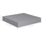 vidaXL Estantes flotantes de pared 2 uds MDF gris 23x23,5x3,8 cm