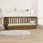 vidaXL Sofá cama de madera maciza de pino marrón miel 75x190 cm vidaXL Sofá cama de madera maciza de pino marrón miel 75x190 cm