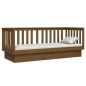 vidaXL Sofá cama de madera maciza de pino marrón miel 75x190 cm vidaXL Sofá cama de madera maciza de pino marrón miel 75x190 cm