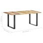 vidaXL Mesa de comedor de madera maciza reciclada 180x90x76 cm vidaXL Mesa de comedor de madera maciza reciclada 180x90x76 cm