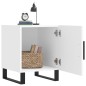 vidaXL Mesita de noche madera de ingeniería blanco 40x40x50 cm