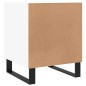 vidaXL Mesita de noche madera de ingeniería blanco 40x40x50 cm