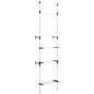 vidaXL Sistema de armario telescópico con barras y estante aluminio vidaXL Sistema de armario telescópico con barras y estante aluminio
