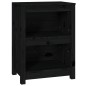 vidaXL Estantería madera maciza de pino negra 50x35x68 cm vidaXL Estantería madera maciza de pino negra 50x35x68 cm
