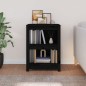 vidaXL Estantería madera maciza de pino negra 50x35x68 cm vidaXL Estantería madera maciza de pino negra 50x35x68 cm