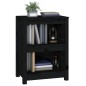 vidaXL Estantería madera maciza de pino negra 50x35x68 cm vidaXL Estantería madera maciza de pino negra 50x35x68 cm