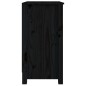 vidaXL Estantería madera maciza de pino negra 50x35x68 cm vidaXL Estantería madera maciza de pino negra 50x35x68 cm