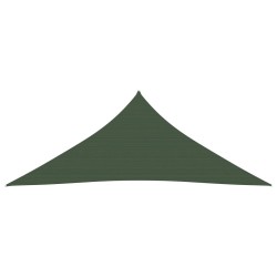 vidaXL Toldo de vela verde oscuro HDPE 160 g/m² 3x4x5 m