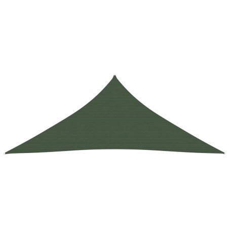 vidaXL Toldo de vela verde oscuro HDPE 160 g/m² 3x4x5 m