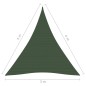 vidaXL Toldo de vela verde oscuro HDPE 160 g/m² 3x4x5 m vidaXL Toldo de vela verde oscuro HDPE 160 g/m² 3x4x5 m