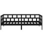 vidaXL Sofá cama madera maciza de pino negro 80x200 cm vidaXL Sofá cama madera maciza de pino negro 80x200 cm
