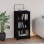 vidaXL Estantería madera maciza de pino negra 50x35x97 cm vidaXL Estantería madera maciza de pino negra 50x35x97 cm