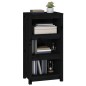 vidaXL Estantería madera maciza de pino negra 50x35x97 cm vidaXL Estantería madera maciza de pino negra 50x35x97 cm