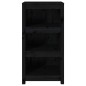 vidaXL Estantería madera maciza de pino negra 50x35x97 cm vidaXL Estantería madera maciza de pino negra 50x35x97 cm