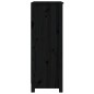vidaXL Estantería madera maciza de pino negra 50x35x97 cm vidaXL Estantería madera maciza de pino negra 50x35x97 cm