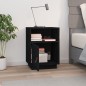 vidaXL Mesita de noche madera maciza de pino negro 40x34x55 cm vidaXL Mesita de noche madera maciza de pino negro 40x34x55 cm
