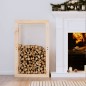 vidaXL Estante para leña madera maciza de pino 60x25x100 cm vidaXL Estante para leña madera maciza de pino 60x25x100 cm
