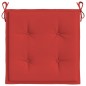 vidaXL Cojines de silla de jardín 6 uds tela Oxford rojo 40x40x3 cm vidaXL Cojines de silla de jardín 6 uds tela Oxford rojo 40x40x3 cm
