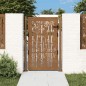 vidaXL Puerta de jardín acero corten diseño bambú 105x155 cm vidaXL Puerta de jardín acero corten diseño bambú 105x155 cm