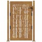 vidaXL Puerta de jardín acero corten diseño bambú 105x155 cm vidaXL Puerta de jardín acero corten diseño bambú 105x155 cm