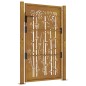 vidaXL Puerta de jardín acero corten diseño bambú 105x155 cm vidaXL Puerta de jardín acero corten diseño bambú 105x155 cm