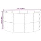 vidaXL Jardinera arriate acero recubierto polvo antracita 140x140x68cm vidaXL Jardinera arriate acero recubierto polvo antracita 140x140x68cm