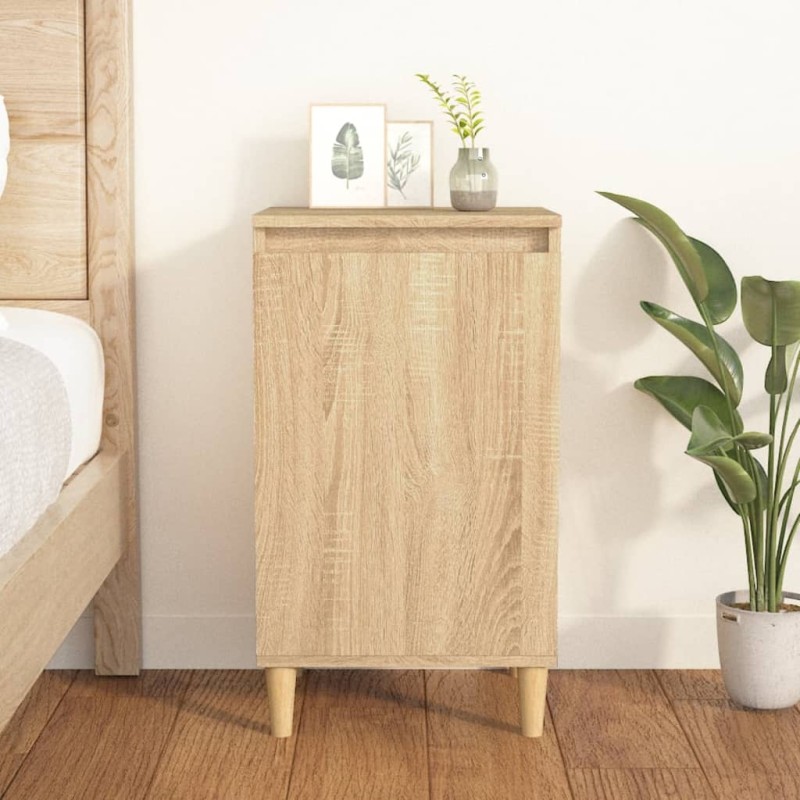 vidaXL Mesita de noche madera contrachapada roble sonoma 40x35x70 cm vidaXL Mesita de noche madera contrachapada roble sonoma 40x35x70 cm