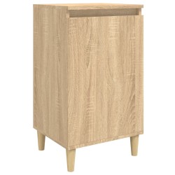 vidaXL Mesita de noche madera contrachapada roble sonoma 40x35x70 cm