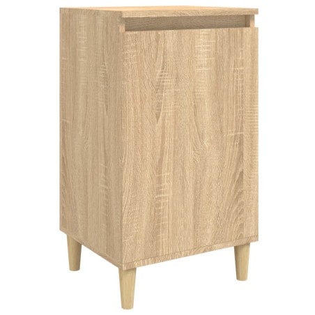 vidaXL Mesita de noche madera contrachapada roble sonoma 40x35x70 cm